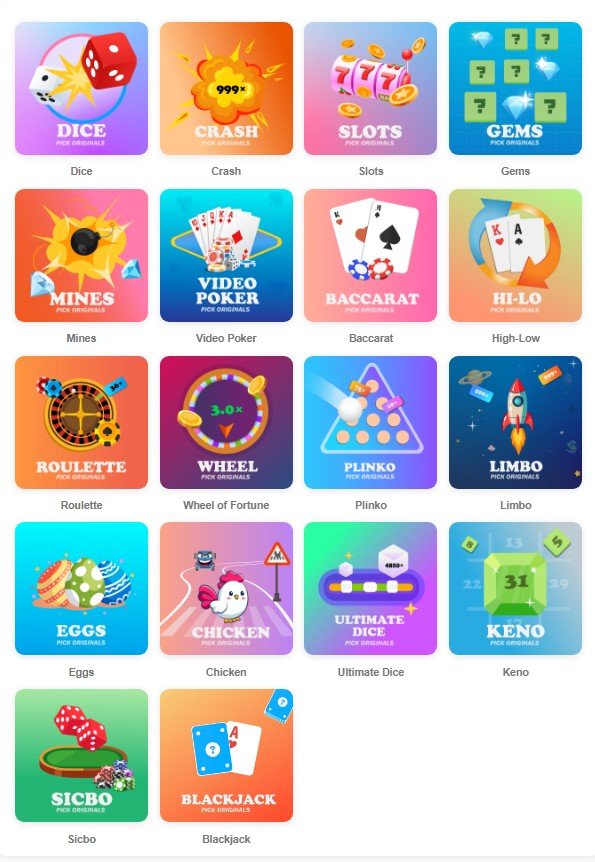 Pick Family Crypto Site Games