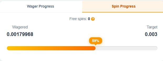 BNB Pick Spin Progress Bar